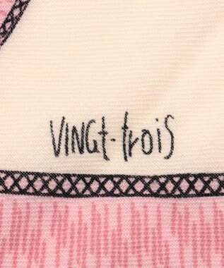 23区 【WEB&一部店舗限定】ウールカシミヤ デザイン ストール アイボリー系