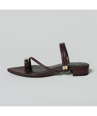 MODE ET JACOMO <carino>トングサンダル ダークブラウン