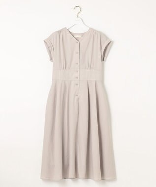 ANY SIS 【撥水・UVカット・速乾】ハイウエスト ワンピース アイボリーベージュ