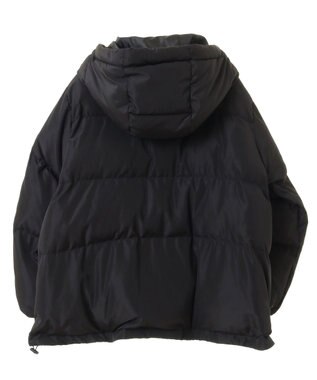 earth music&ecology フーディーパファーブルゾン ブラック