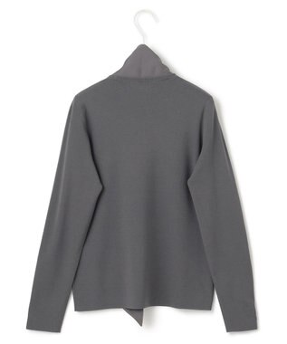 ICB 【洗える】 クロスコンビ ボウタイニット チャコール系