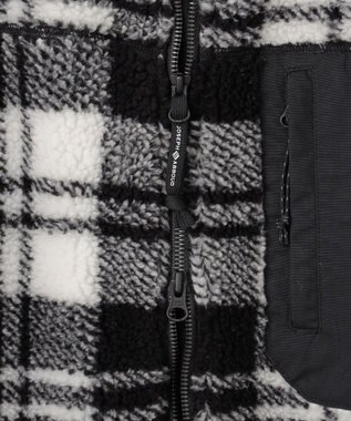 JOSEPH ABBOUD MOUNTAIN 【軽量/暖か/男女兼用】チェックフリース ブルゾン ブラック系4