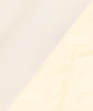 UNFILO L 【自宅で洗濯OK / ファー襟取り外し可能】TAIONコラボ ボア襟 リバーシブルダウン アイボリー