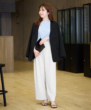 UNFILO サマーセットアップ ワイドパンツ アイスグレー