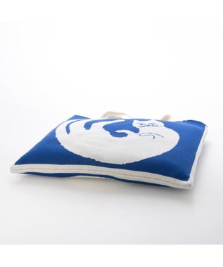 UNBILLION カシュカシュ cachecache / アニマルモチーフニットトート ブルーミックス