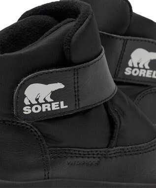 SOREL SOREL/ 【KIDS】チルドレンズ ウィットニー3 ストラップ ミッドウォータープルーフ /ソレル Black、 Sea Salt