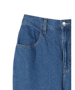 Green Parks ・Ｄｏｕｂｌｅ　Ｆｌａｇｓ　スソフリルストレートデニム Indigo