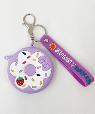 WEGO カラフルドーナツミニポーチ ライトパープル