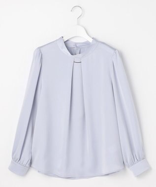 ANY SIS 【4WAY】長袖 ボウブラウス ライトブルー