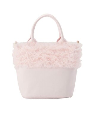 Maison de FLEUR チュールフリルローズ２Ｗａｙバッグ Pink