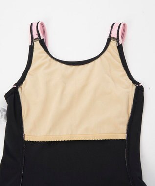 OP／FILA 【FILA】スクールワンピース水着 ブラック×ピンク