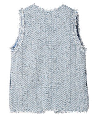 earth music&ecology ツイードジレ Blue