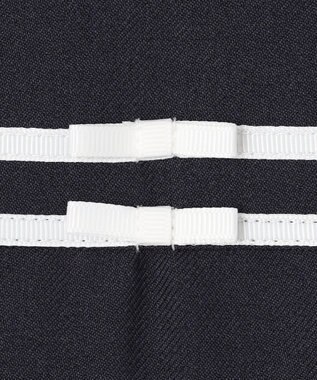 ANY KIDS 裾刺繍ワンピース ネイビー