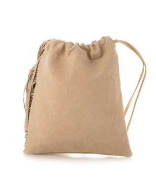 UNBILLION kakatoo ピッグレザーフリンジドロストミニバッグ ベージュ