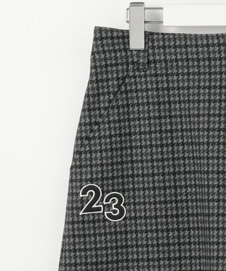 23区GOLF 【WOMEN】ガンクラブチェックプリントスカート ブラック系3
