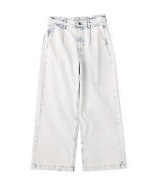 CRAFT STANDARD BOUTIQUE ハイブリーチケミカル加工デニムワイドパンツ Light Indigo