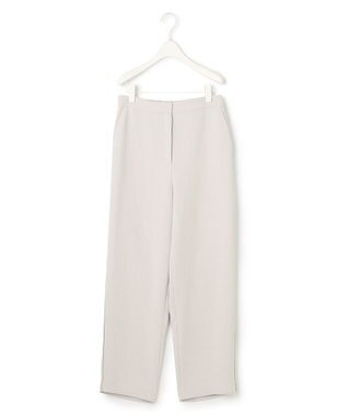 ICB L 【洗える】 ダブルクロスクレープ ストレートパンツ トープ系