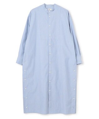 NAVE 【ReNAVE・セットアップ可/洗える/接触冷感/UVケア】コットンポリブロード ワンピース サックスブルー系1