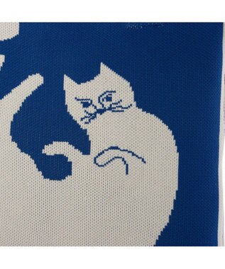 UNBILLION カシュカシュ cachecache / アニマルモチーフニットトート ブルーミックス