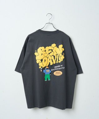 WEGO 【ユニセックス着用ITEM/綿100％/SMLサイズ】別注ベンデイビスプランプロゴT スミクロ