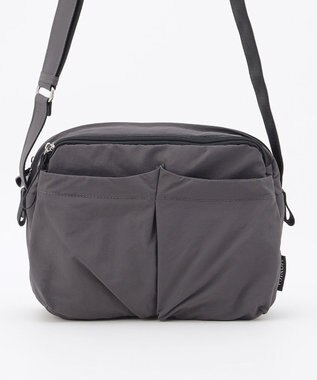 LA BAGAGERIE 【MONICA】フロントポケットショルダーバッグ ダークグレー
