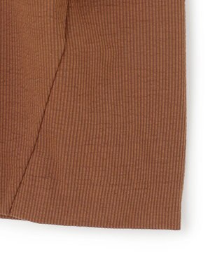 BEIGE， 【洗える】SCALA / コットンリネンボリュームスリーブトップス Brown