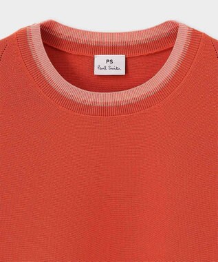 Paul Smith コントラストトリム ノースリーブニット コーラル