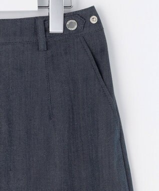 J.PRESS LADIES S 【WEB限定】セルロースシャンブレー ナロー スカート 【WEB限定】ネイビー系