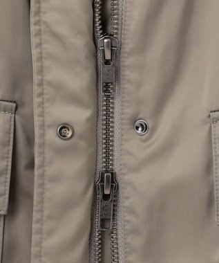 ICB L 【洗える】グランウォームソフトサテン ミリタリーベスト モスグリーン系