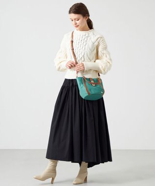 LA BAGAGERIE ひねり金具付きエレガンストート　SSサイズ グリーン