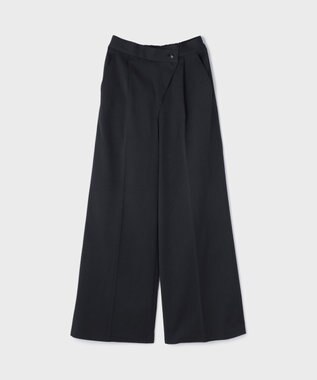 GRACE CONTINENTAL ラップワイドパンツ ブラック