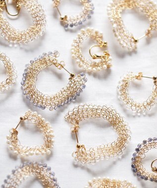 CASUMINO sweet pie iolite mini ピアス gold