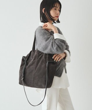 russet スエード2WAYトートバッグ(CE-1577) Gray