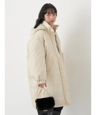 earth music&ecology ２ｗａｙ中綿モッズコート Ecru