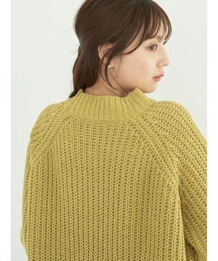 earth music&ecology マットモール片畦チュニック Yellow