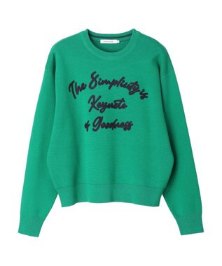 AMERICAN HOLIC サガラ刺繍ミラノリブニットプルオーバー Green