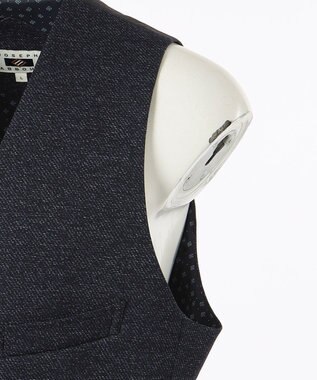 JOSEPH ABBOUD 【キングサイズ】ツィーディジャージー ベスト ネイビー系