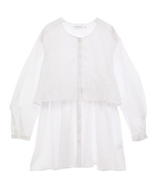 AMERICAN HOLIC サッカーティアードロングブラウス Off White