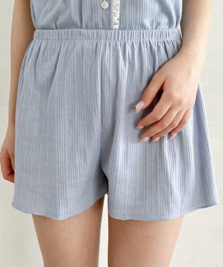 WEGO ワンカラーセットアップルームウェア サックス
