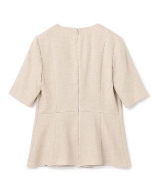 BEIGE， CAROLE / ペプラムブラウス Sand×Slate