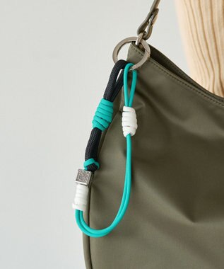 russet ［ノットモチーフ×メタルパーツ］パラコードバッグチャーム（Z-224） Green