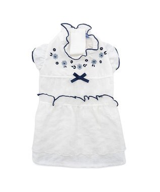 PET PARADISE ペットパラダイス フロッキー お花 ワンピース 《ホワイト》 小型犬 ホワイト