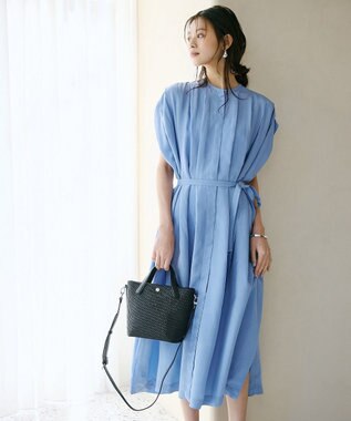 TOPKAPI 【Breath TOPKAPI】レザーハンドル ショルダー付き トート カゴバッグ ブラック