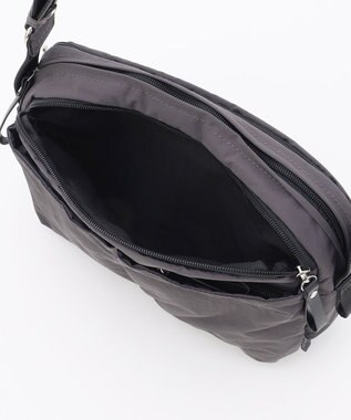 LA BAGAGERIE 【MONICA】フロントポケットショルダーバッグ ダークグレー