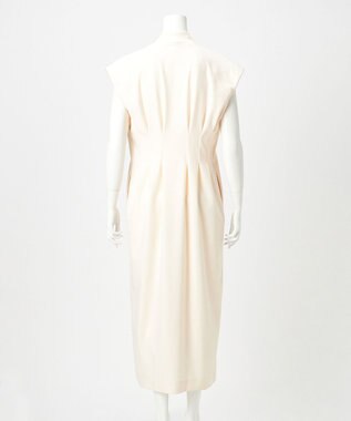 23区 【エステータ】マットクレープジョーゼット ワンピース エクリュ