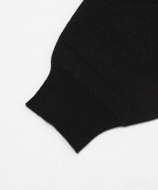 WEGO オープンショルダーナンバリングニット ブラック