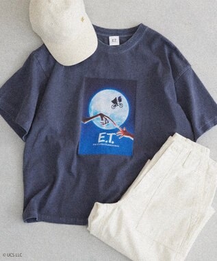AMERICAN HOLIC 【E.T.】ピグメントTシャツ Navy