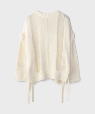 GRACE CONTINENTAL ルーズオーバーニットトップ ホワイト