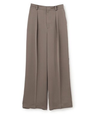 uncrave ライトダブルサテン ワイドパンツ トープ