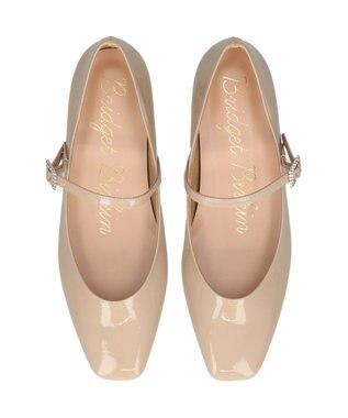 Bridget Birkin 【Bridget Birkin】ビジューメリージェーンレインパンプス ベージュエナメル